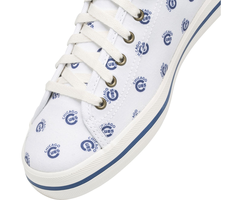 Tenis Keds Mujer Blancos/Azules - Kickstart Mlb® - 0641-KWNBJ